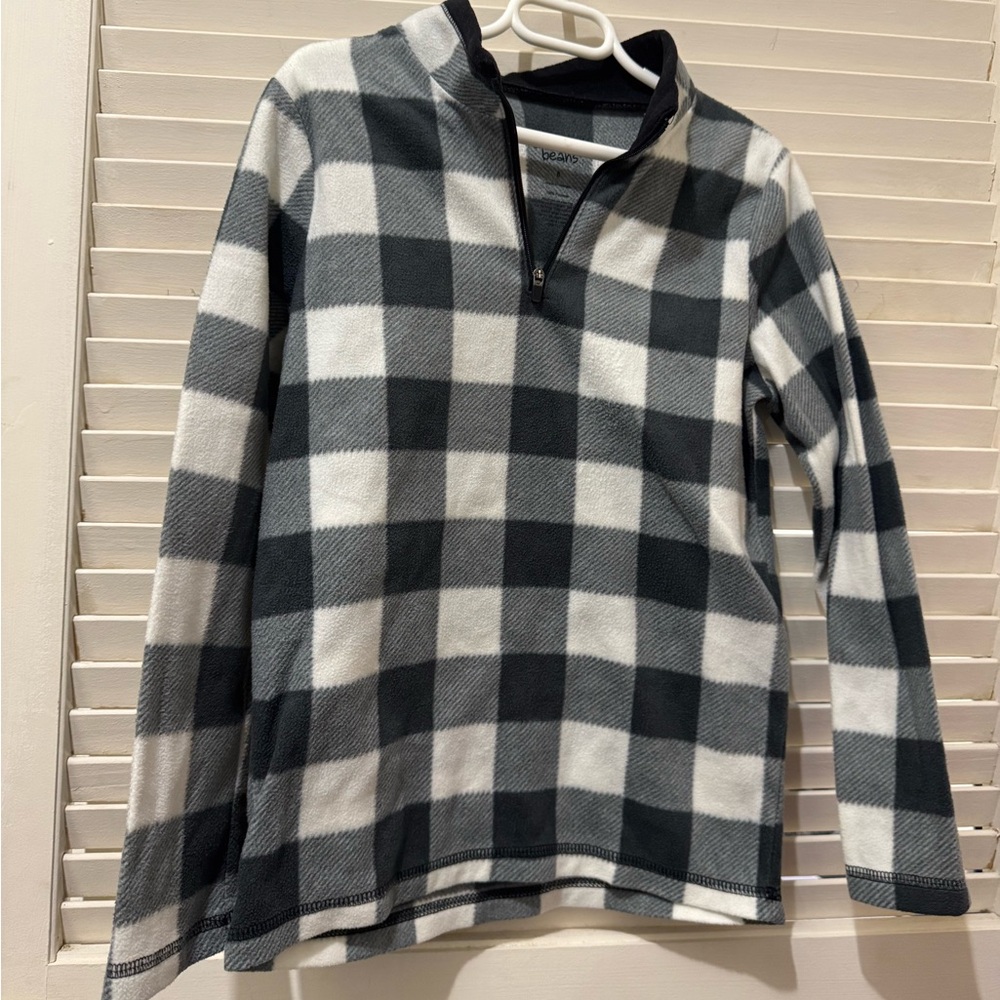 Jumping Beans Black and White Checkered Kids Sweatshirt
